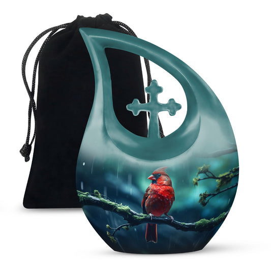 Cardinal Bird Urns For Ashes - Large Urns For Human Ashes Adult