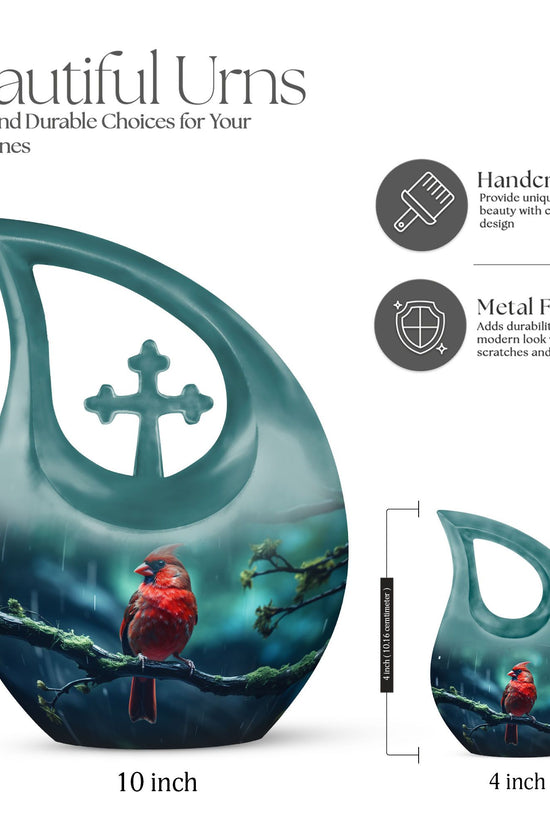 Cardinal Bird Urns For Ashes - Large Urns For Human Ashes Adult
