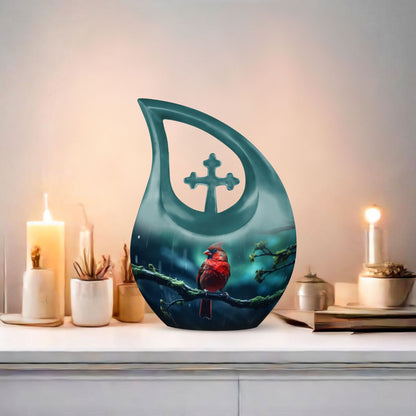 Cardinal Bird Urns For Ashes - Large Urns For Human Ashes Adult
