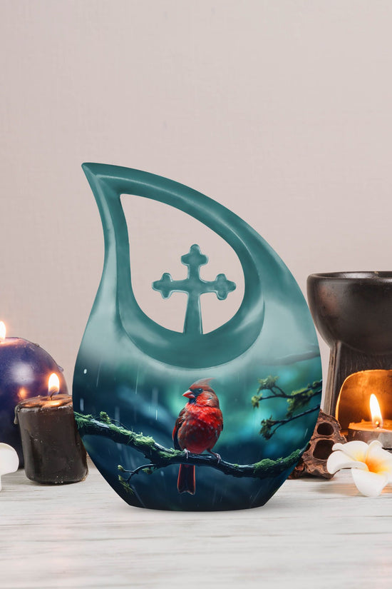 Cardinal Bird Urns For Ashes - Large Urns For Human Ashes Adult