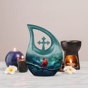 Cardinal Bird Urns For Ashes - Large Urns For Human Ashes Adult