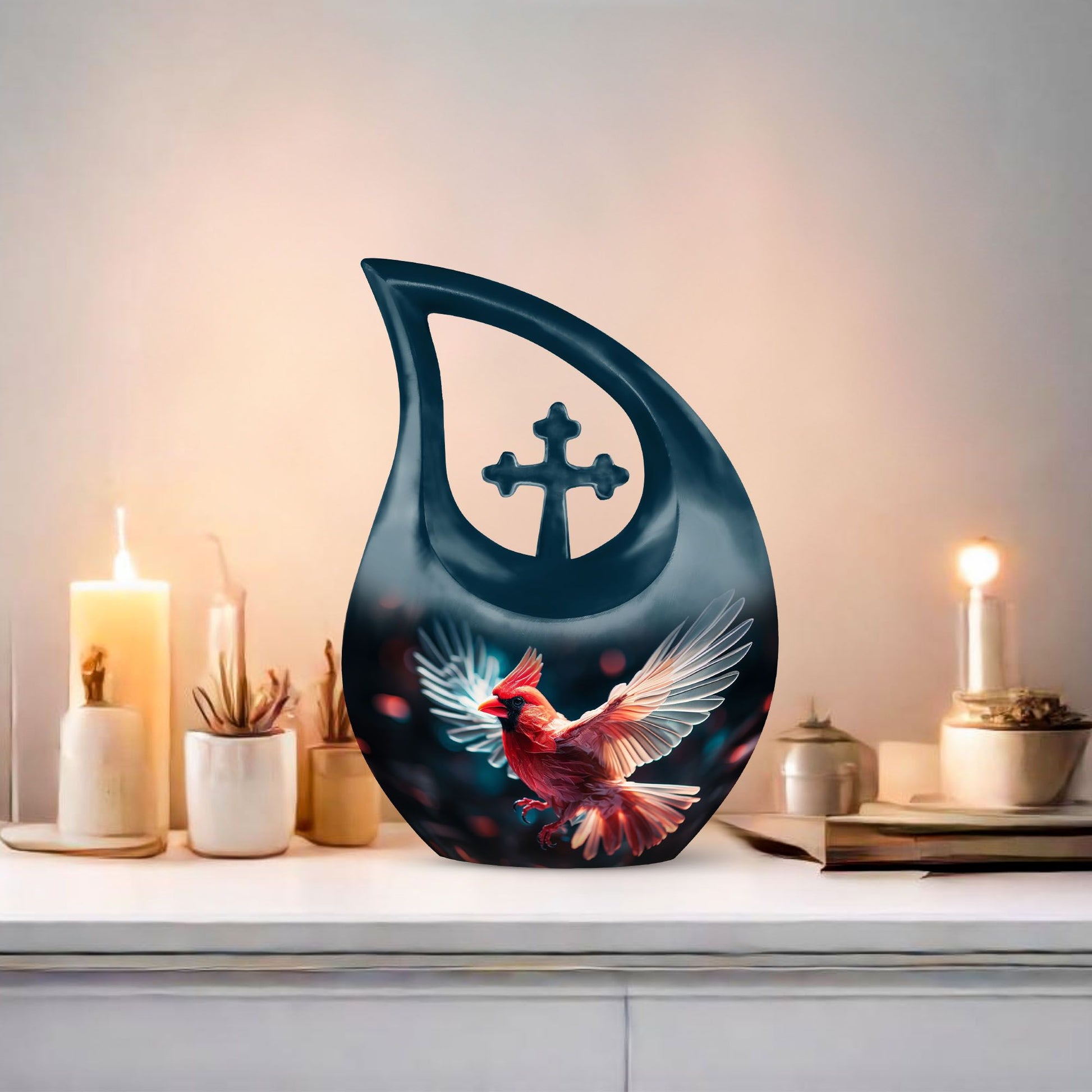 Cardinal Bird Urns For Ashes - Urn For Ashes For Women Large