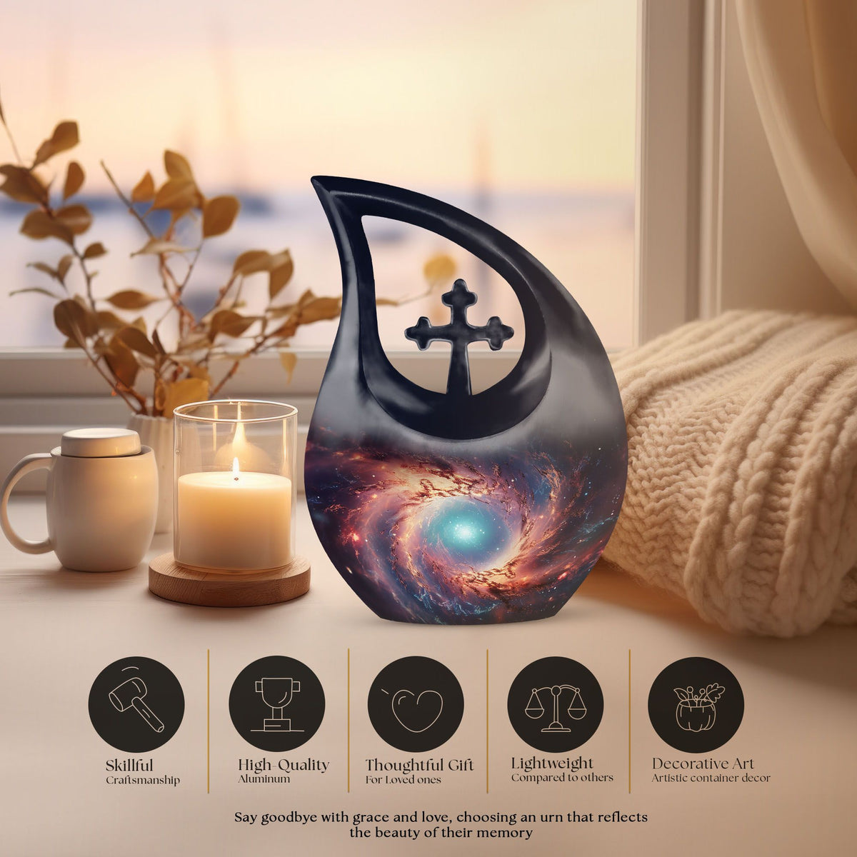 Galaxy Urns For Ashes - Large Urn For Ashes For Women