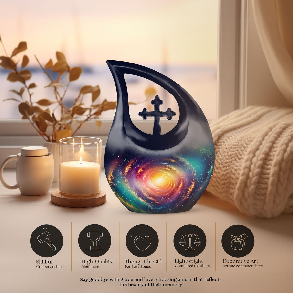 Galaxy Urns For Ashes - Large Urns For Human Ashes Adult Female