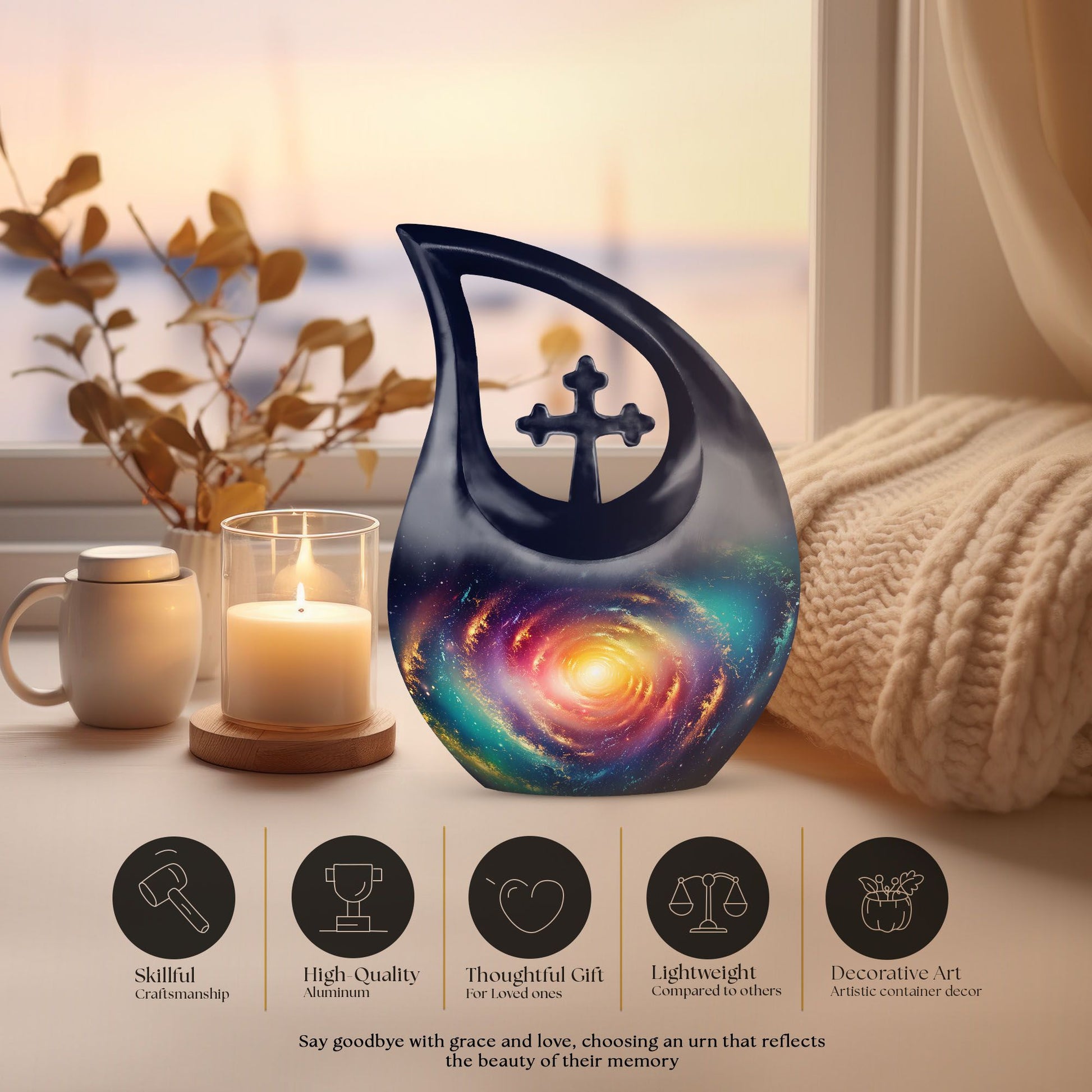 Galaxy Urns For Ashes - Large Urns For Human Ashes Adult Female