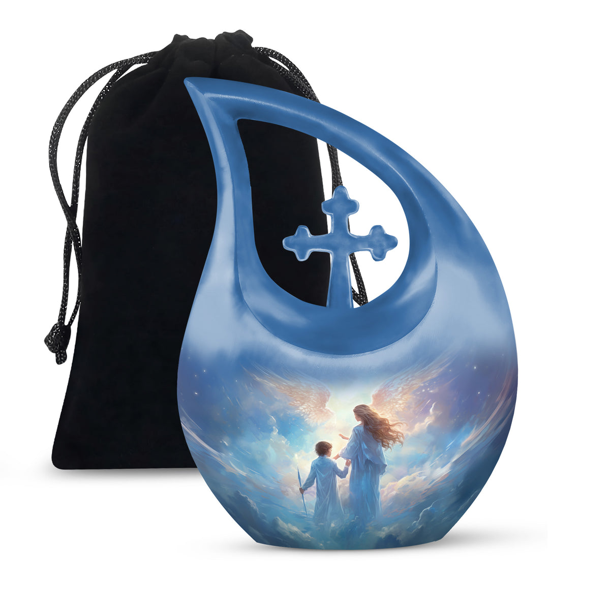 Angel Heaven Memorial Urn - Guardian Angel Cremation Urn For Adult Ashes