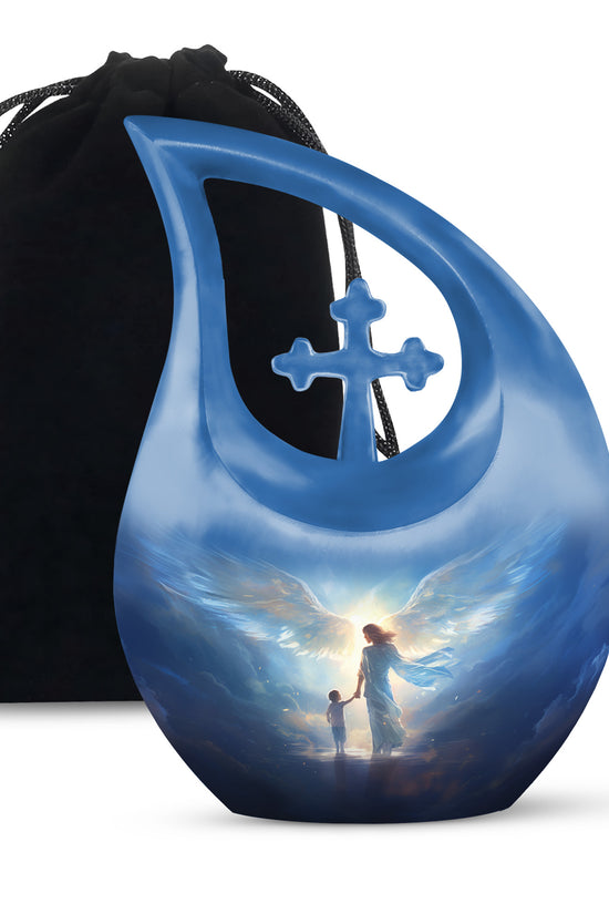 Divine Angel Light Memorial Urn - Spiritual Cremation Urn For Loved Ones