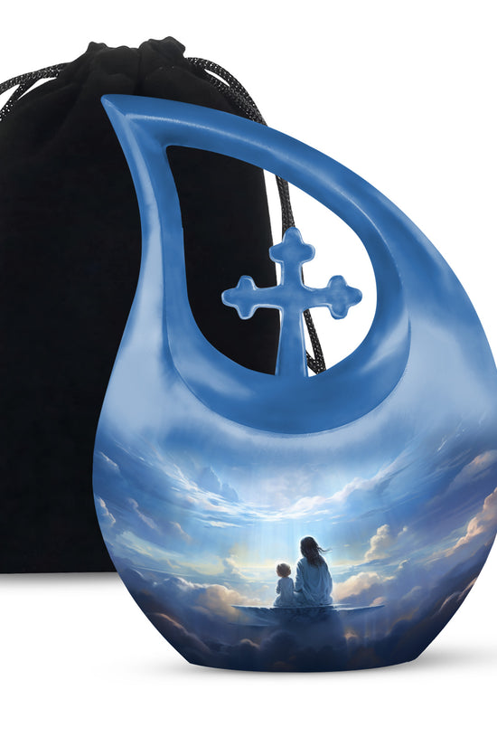 Heaven Cloud Memorial Urn - Peaceful Angel Cremation Urn For Male & Female