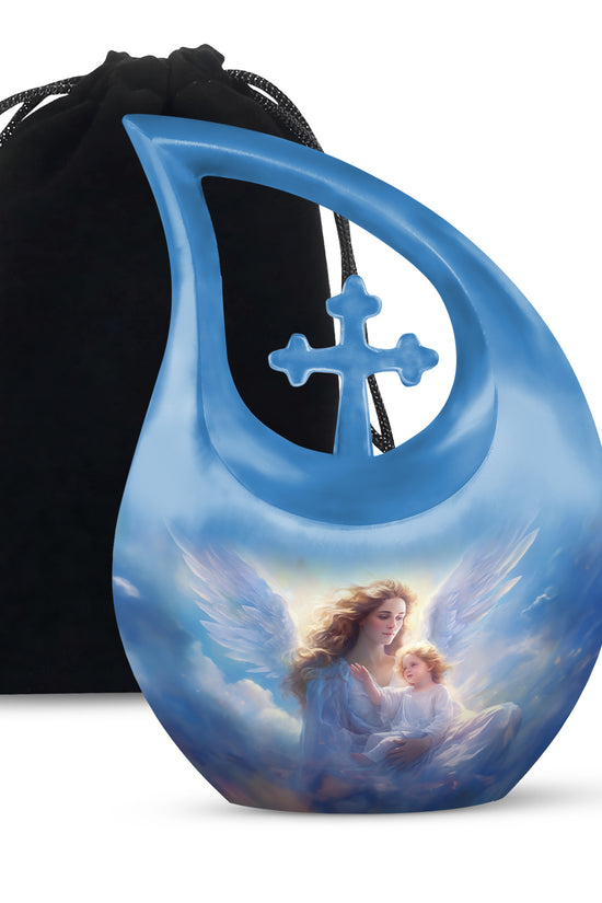 Guardian Angel Memorial Urn - Spiritual Cremation Urn For Human Ashes