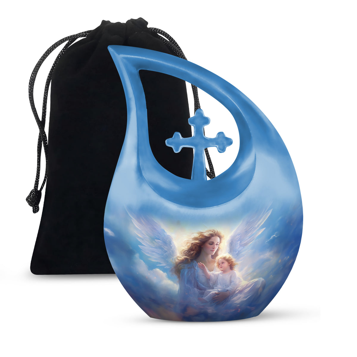 Guardian Angel Memorial Urn - Spiritual Cremation Urn For Human Ashes