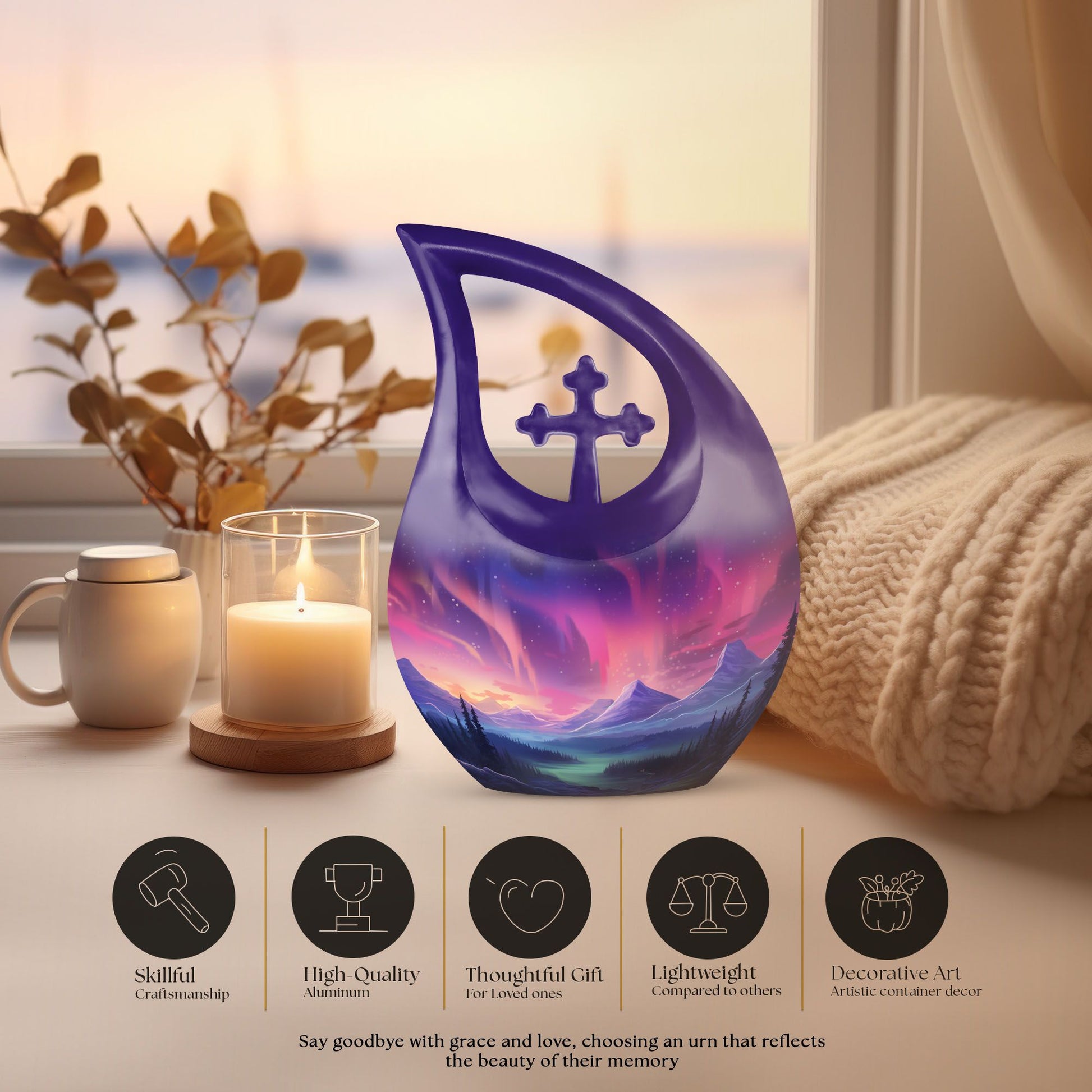 Aurora Urns For Ashes - Urns For Ashes Adult Male Small Keepsake