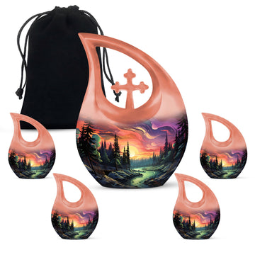 Large Urn With 4 Keepsake