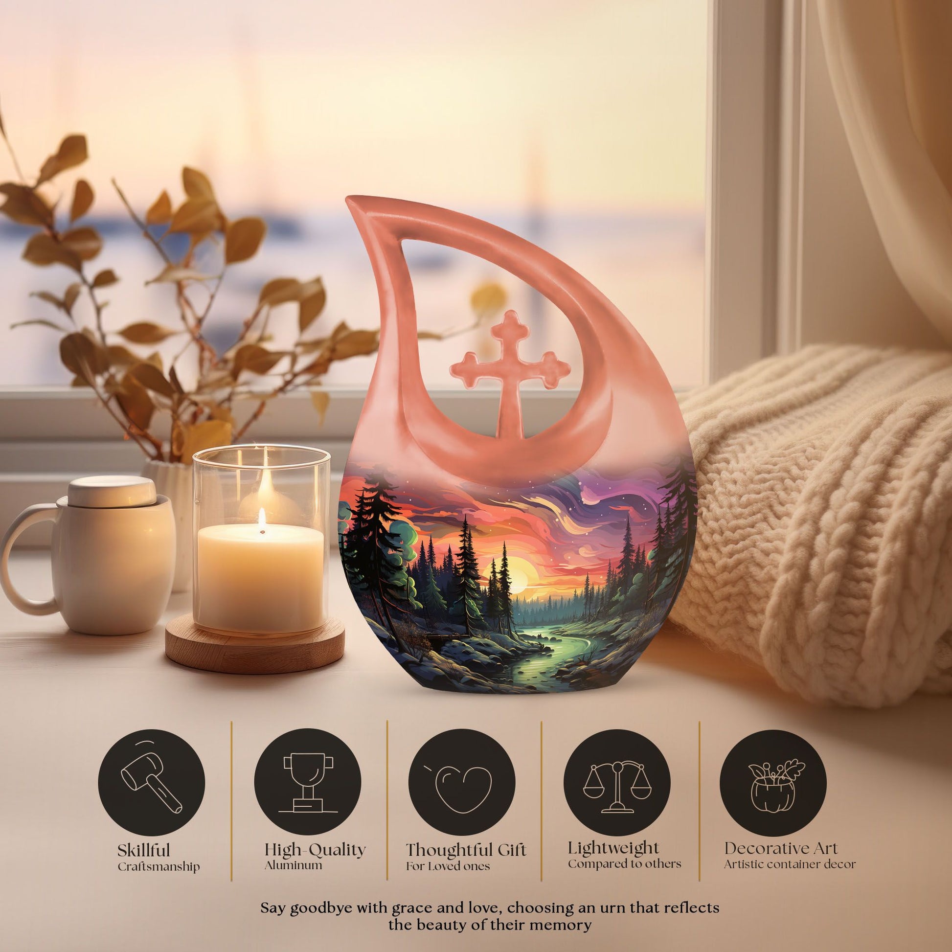 Aurora Urns For Ashes - Burial Urns For Human Ashes Adult Male