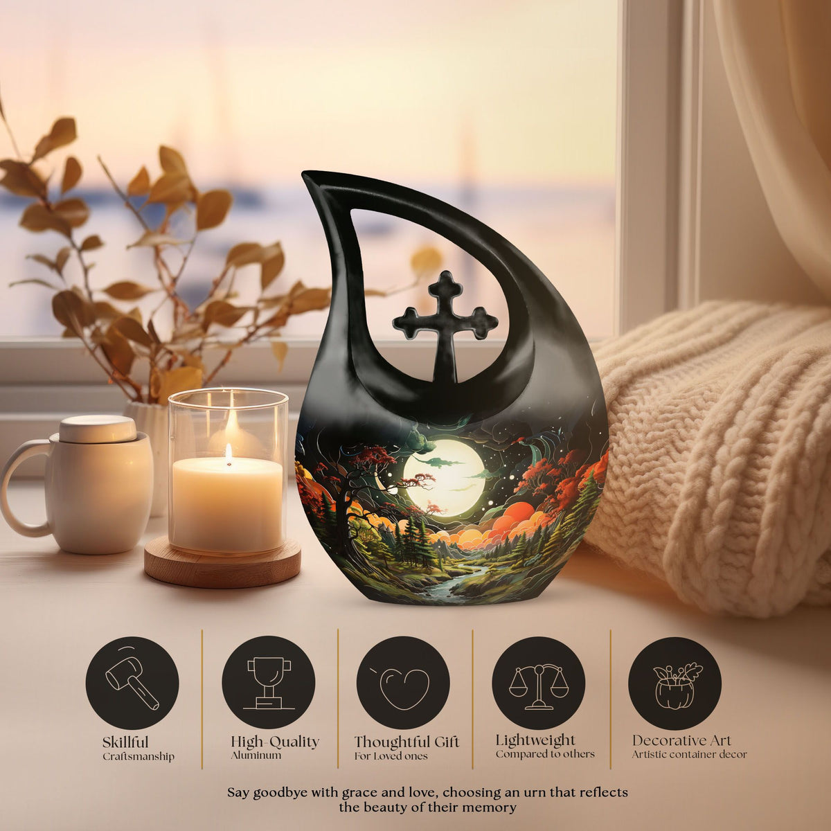 Aurora Urns For Ashes - Cremation Urns For Human Ashes Adult Male