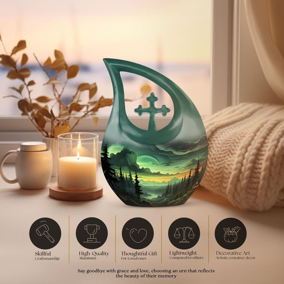 Aurora Urns For Ashes - Cremation Urn Adult Male
