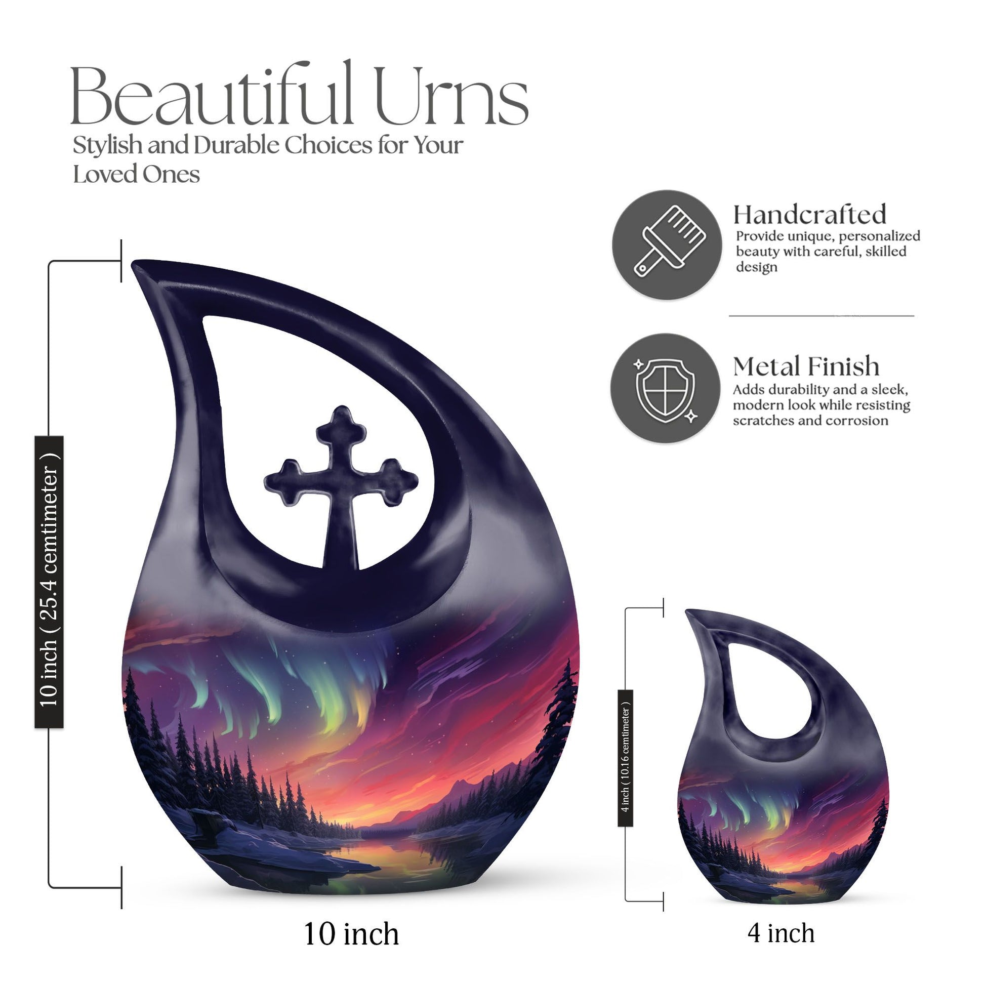 Aurora Borealis Urns For Ashes - Cremation Urns Adult Males