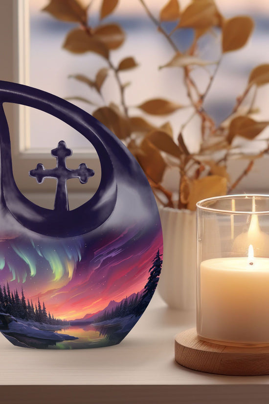Aurora Borealis Urns For Ashes - Cremation Urns Adult Males