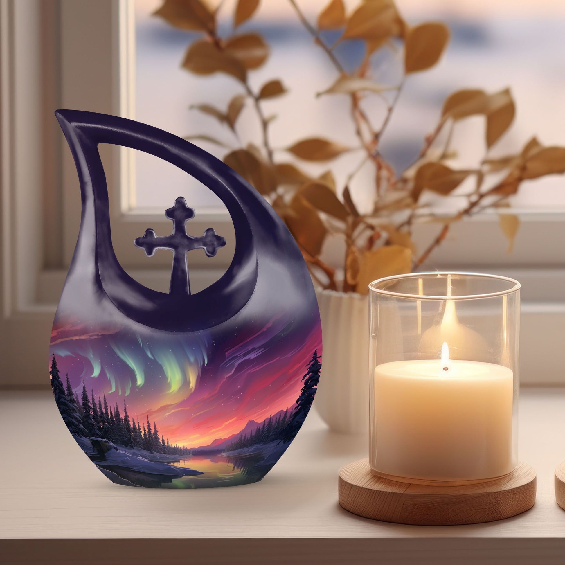 Aurora Borealis Urns For Ashes - Cremation Urns Adult Males