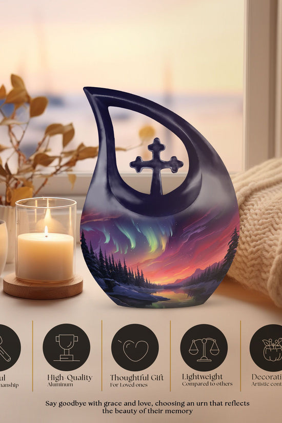Aurora Borealis Urns For Ashes - Cremation Urns Adult Males
