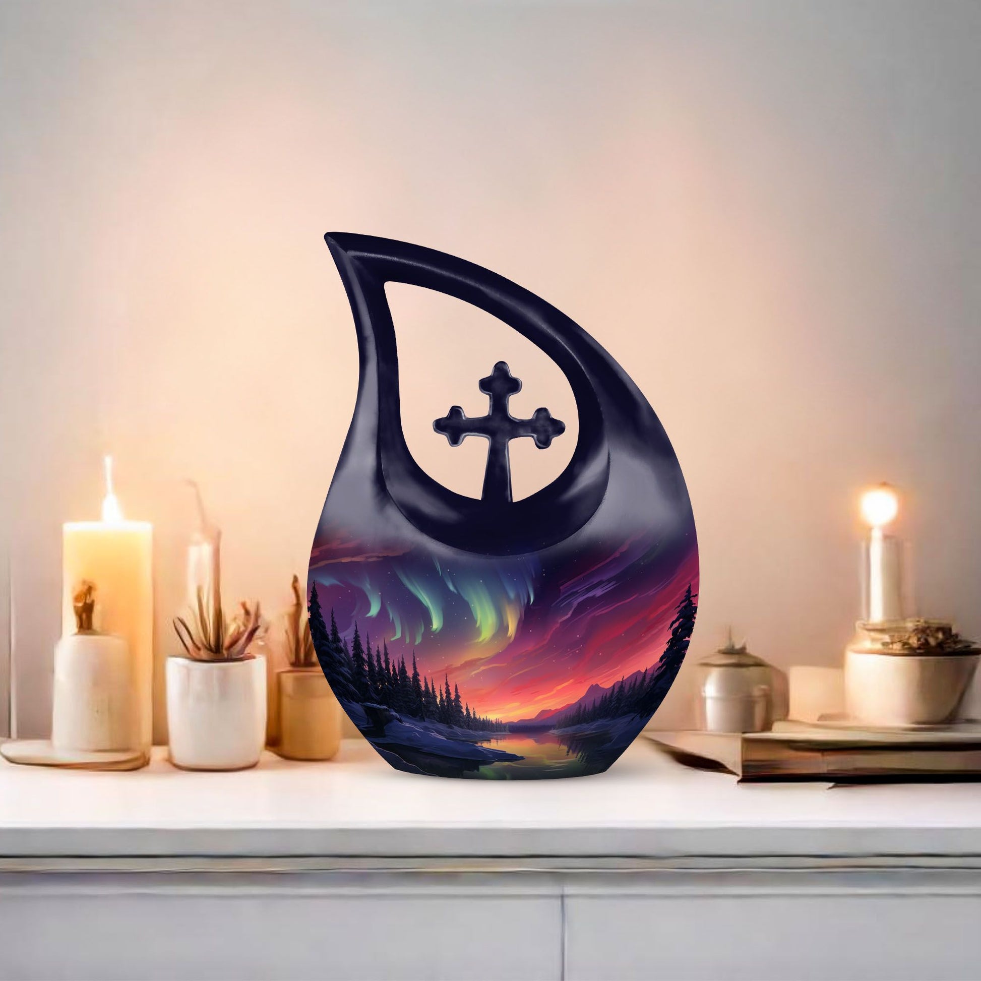 Aurora Borealis Urns For Ashes - Cremation Urns Adult Males