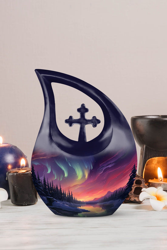 Aurora Borealis Urns For Ashes - Cremation Urns Adult Males