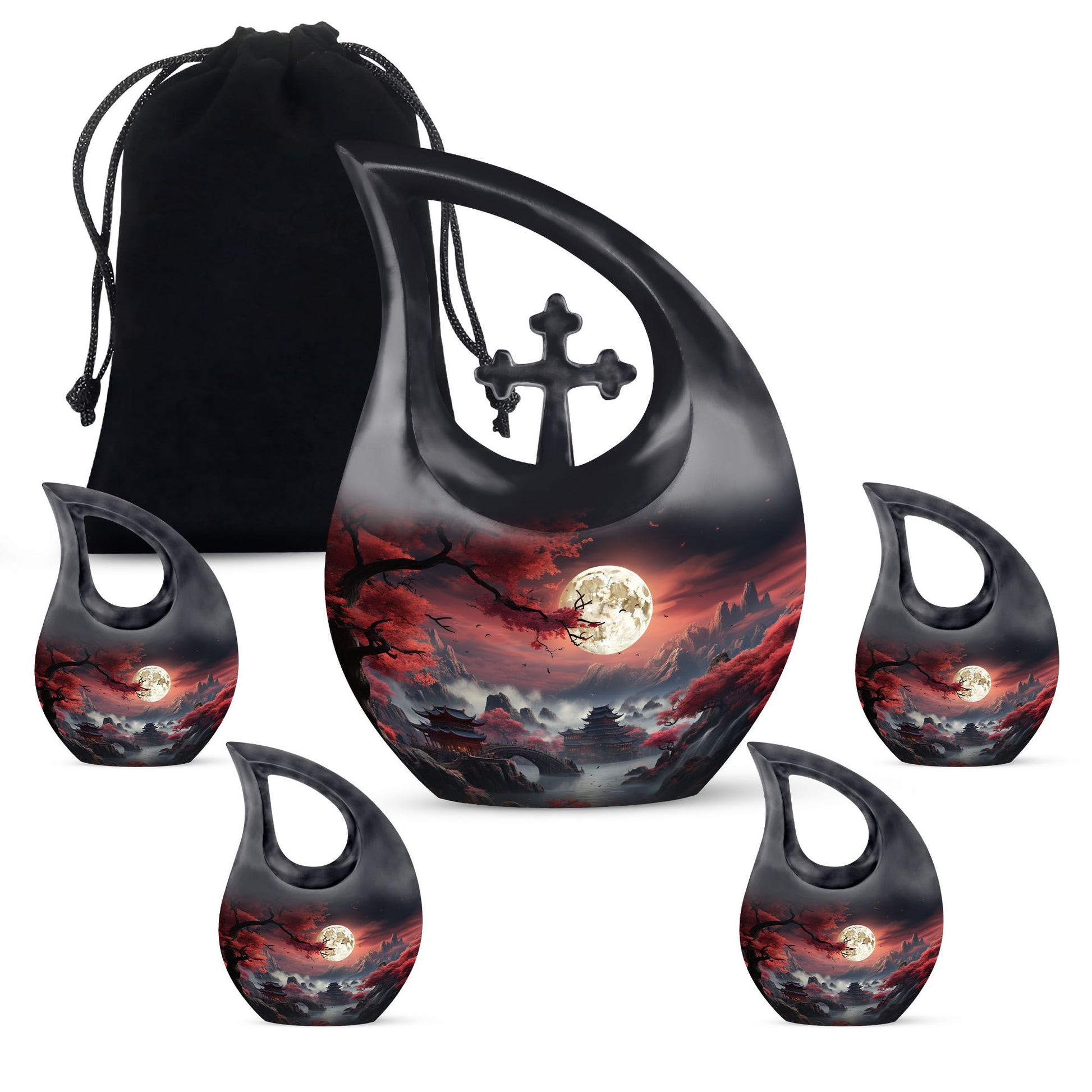 Moon Urns For Ashes - Mini Urns For Human Ashes Adult Male