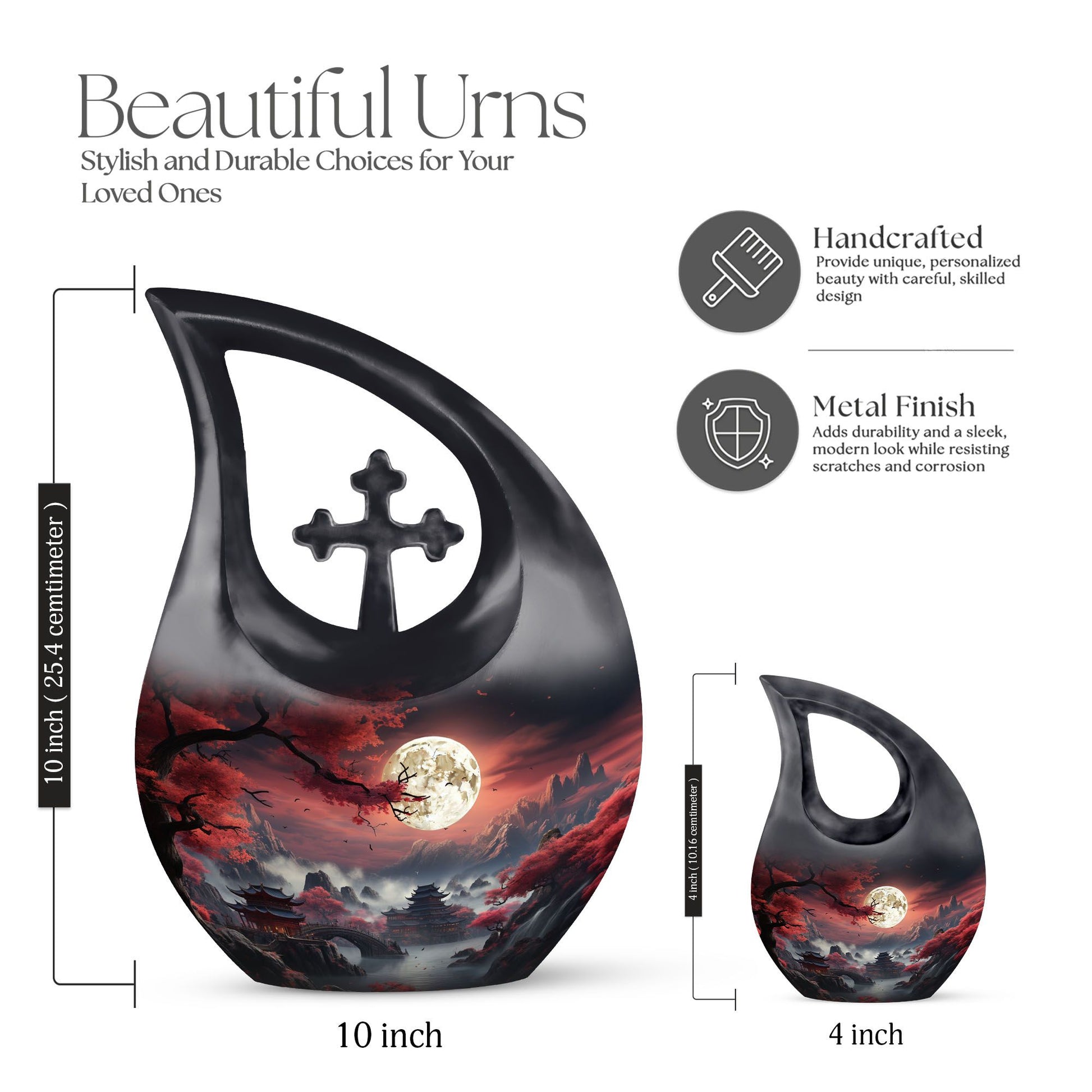 Moon Urns For Ashes - Mini Urns For Human Ashes Adult Male