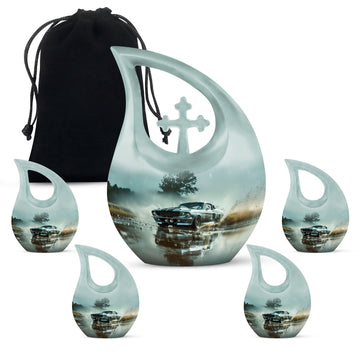 Large Urn With 4 Keepsake
