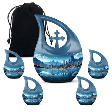 Large Urn With 4 Keepsake