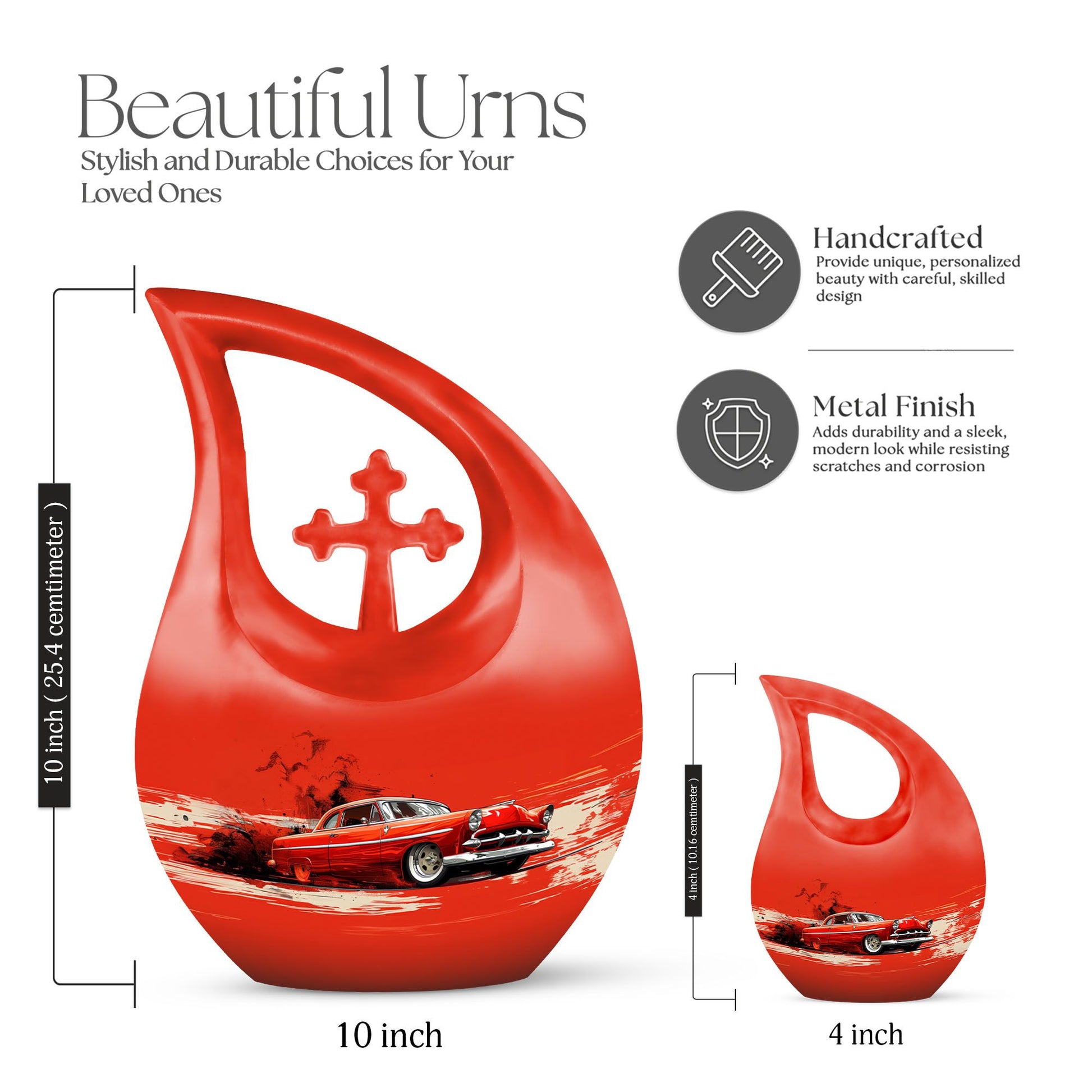 Car Urns For Ashes - Funeral Decor Urn - Memorial Urn
