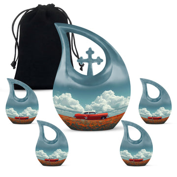 Large Urn With 4 Keepsake
