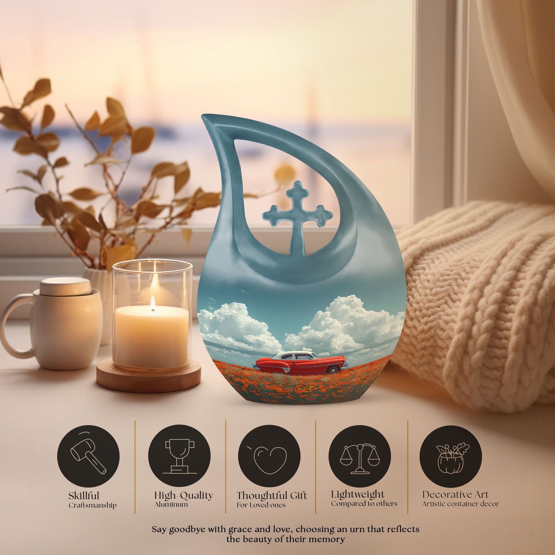 Car Urns For Ashes - Funeral Urn - Memorial Urn