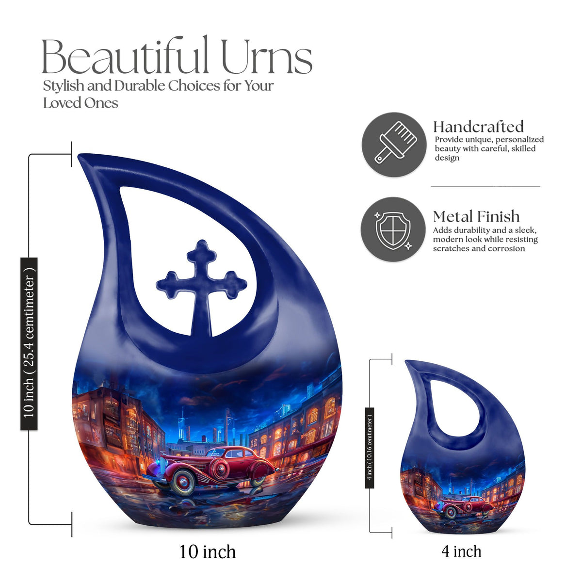 Car Urns For Ashes - Cremation Urns Large & Small Combo