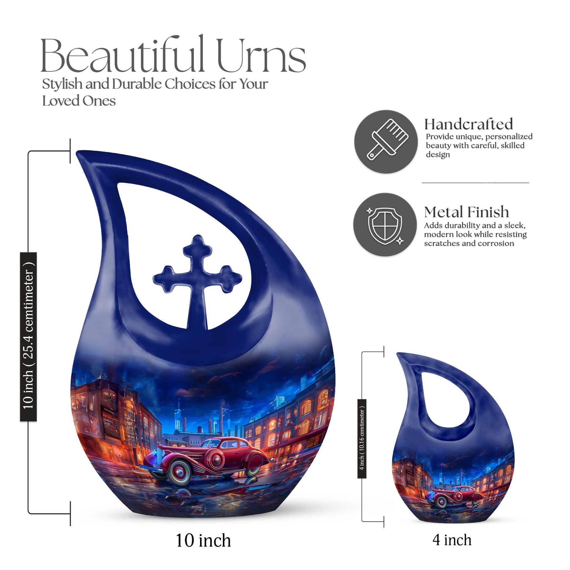 Car Urns For Ashes - Cremation Urns Large & Small Combo