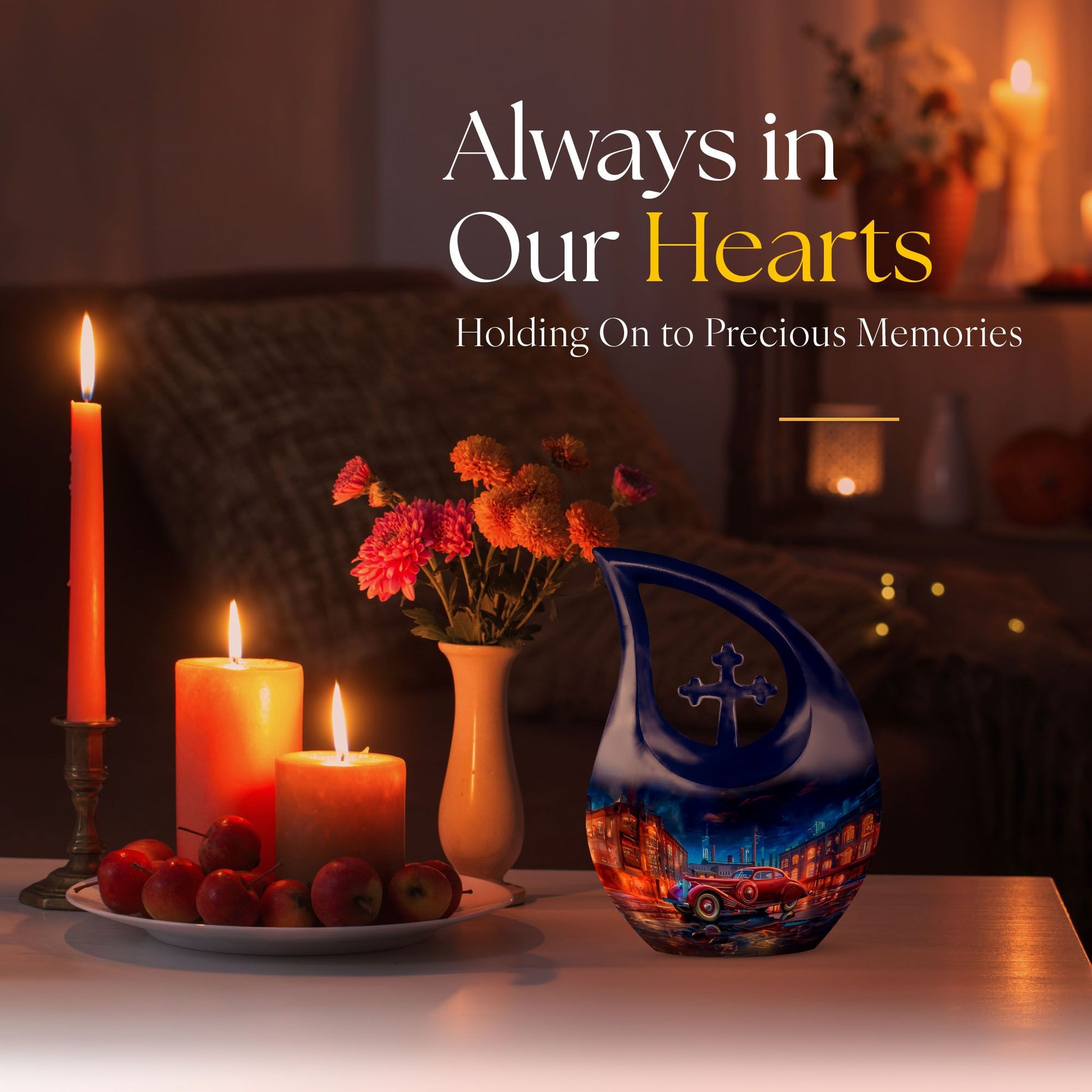 Car Urns For Ashes - Cremation Urns Large & Small Combo
