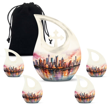 Large Urn With 4 Keepsake