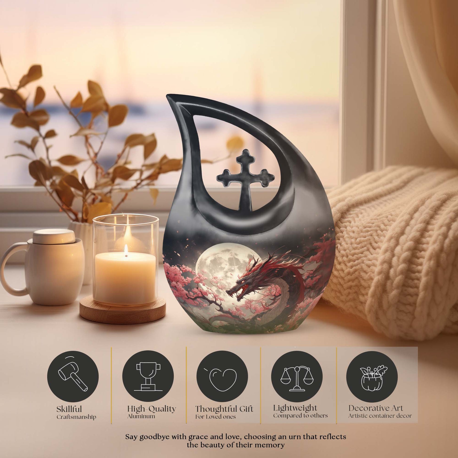 Dragon Urns For Ashes - Cremation Burial Urns