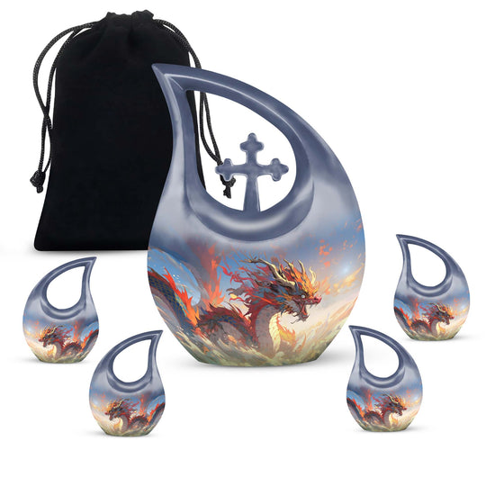 Dragon Urns For Ashes - Small Burial Urns For Adult Human Ashes