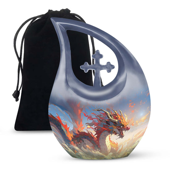 Dragon Urns For Ashes - Small Burial Urns For Adult Human Ashes