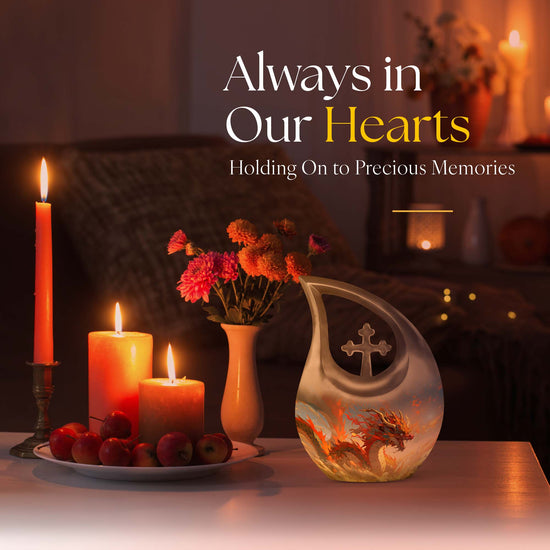 Dragon Urns For Ashes - Small Burial Urns For Adult Human Ashes