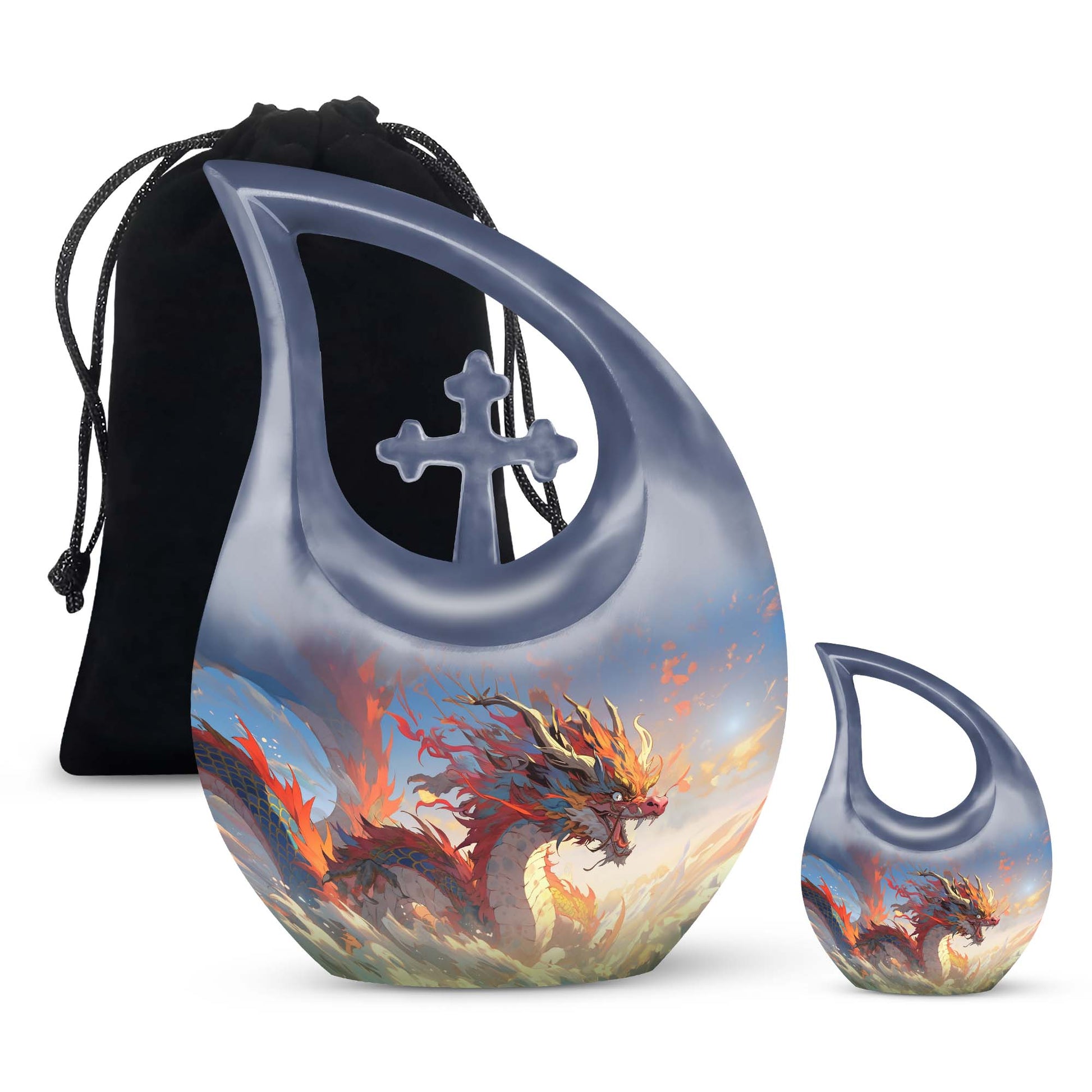 Dragon Urns For Ashes - Small Burial Urns For Adult Human Ashes