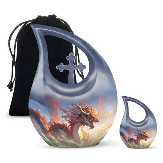 Dragon Urns For Ashes - Small Burial Urns For Adult Human Ashes