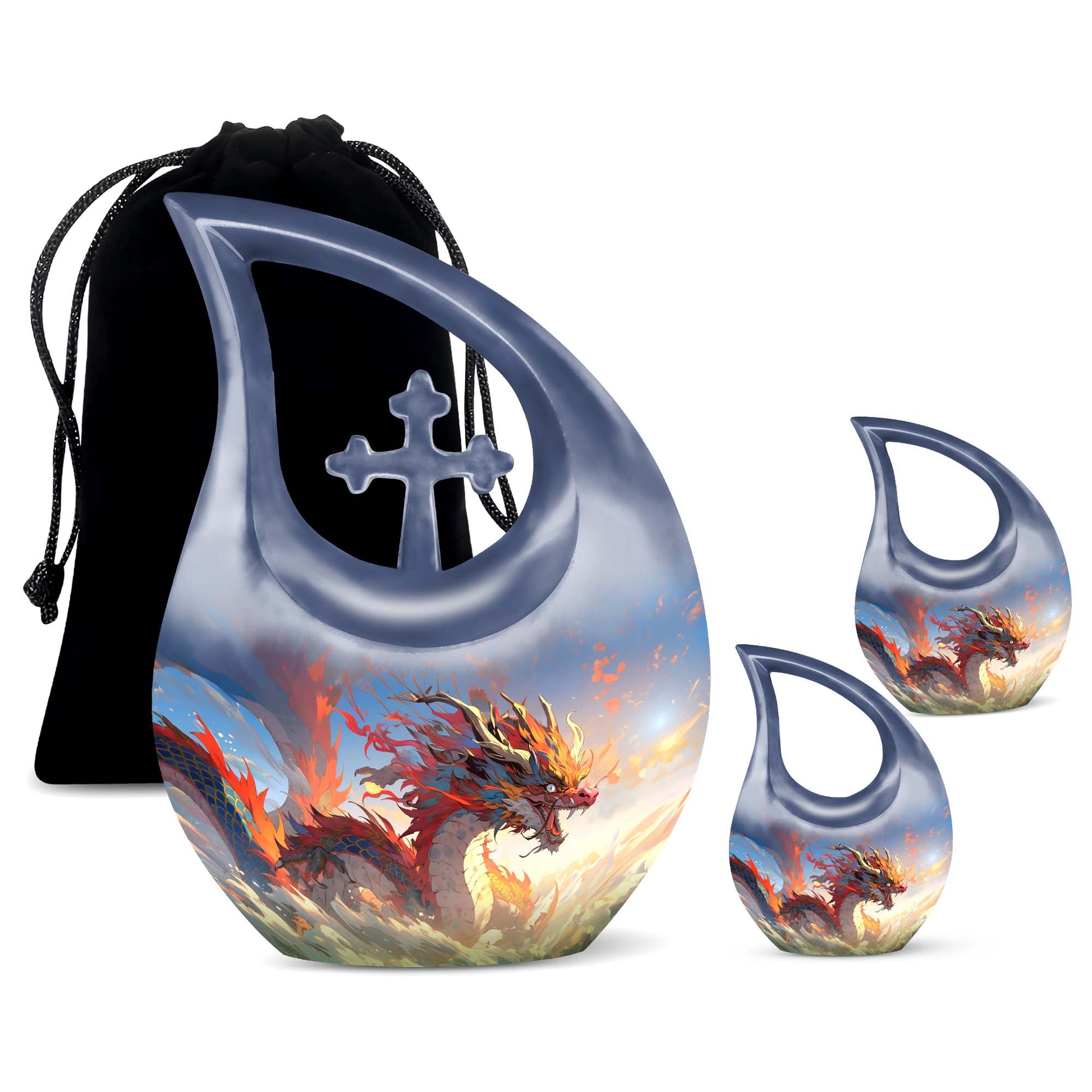 Dragon Urns For Ashes - Small Burial Urns For Adult Human Ashes