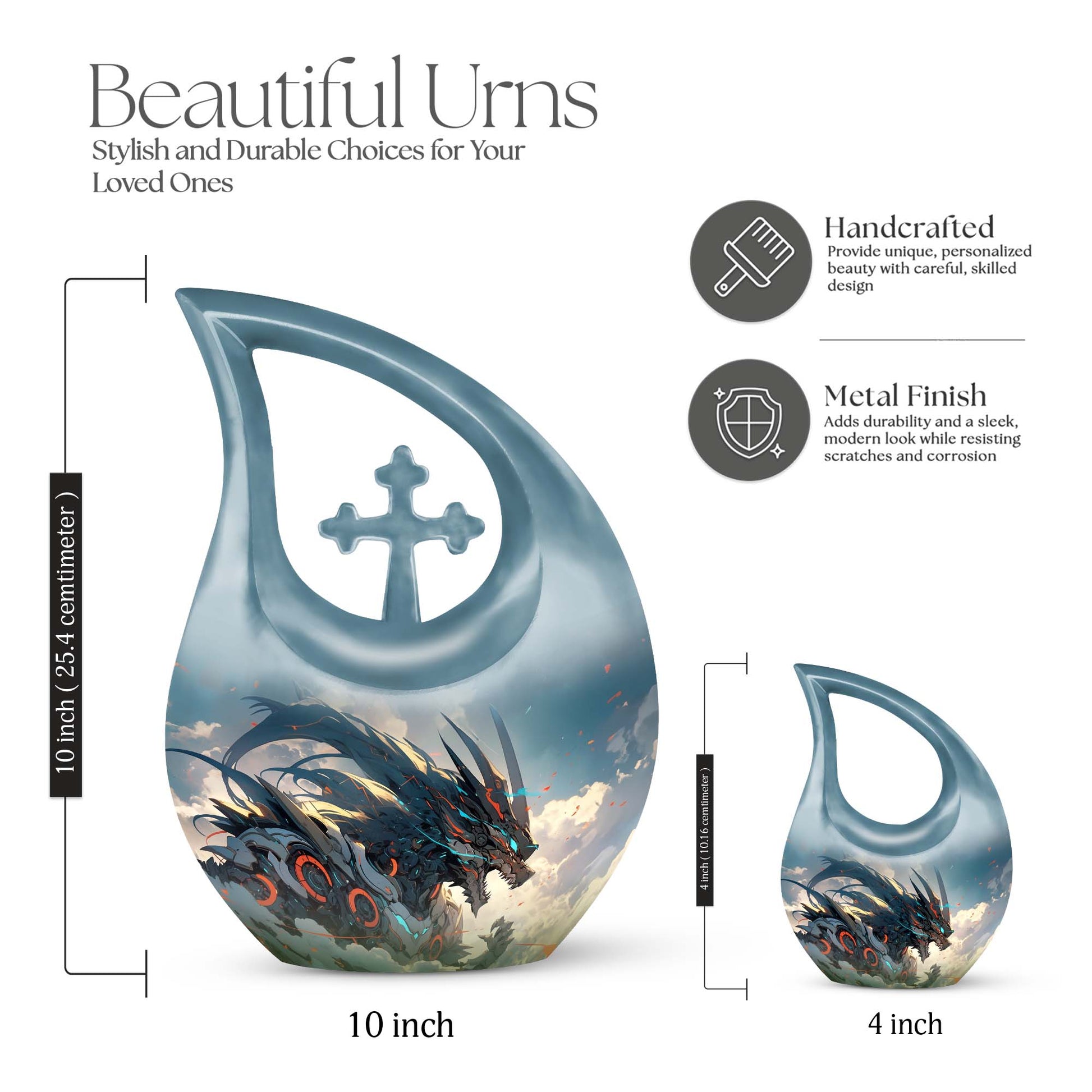 Dragon Urns For Ashes - Cremation Urns For Human Ashes Adult Burial