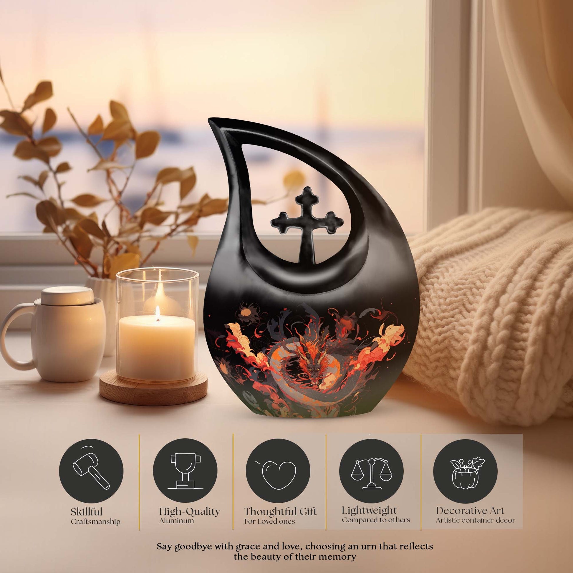 Dragon Urns For Ashes - Burial Urns Ashes