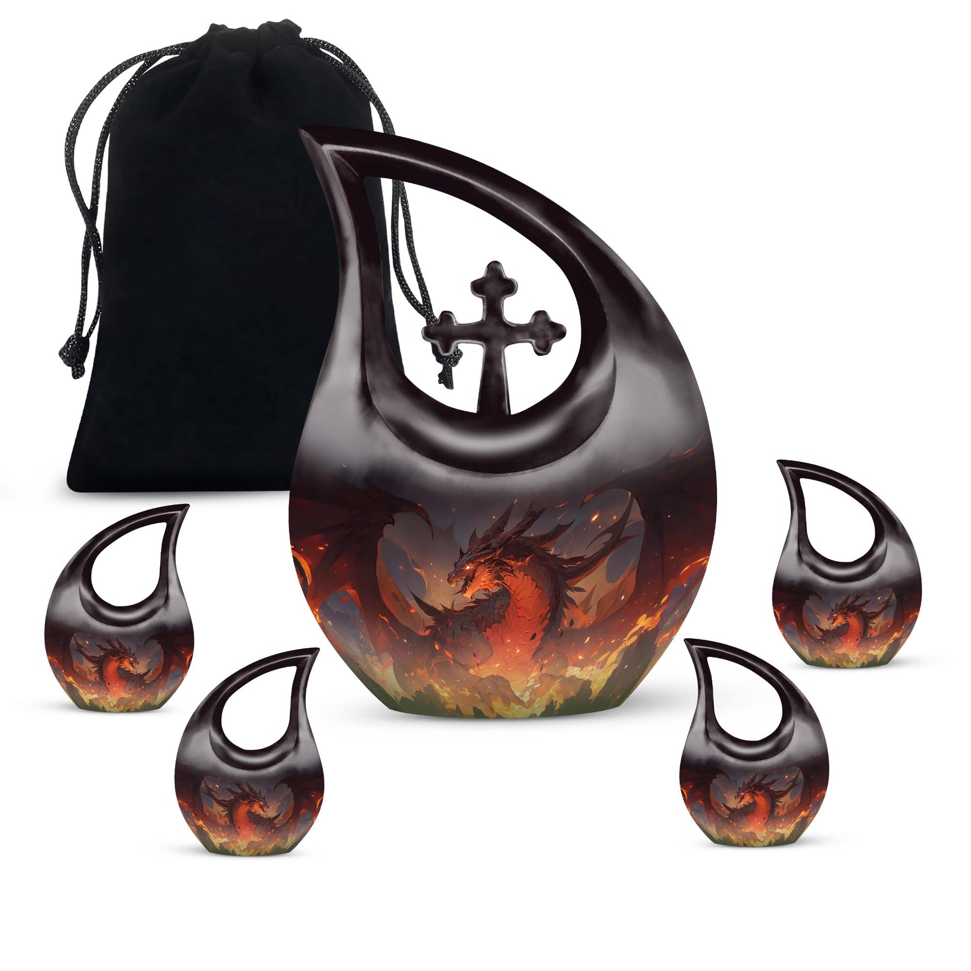 Dragon Urns For Ashes - Human Burial Urn