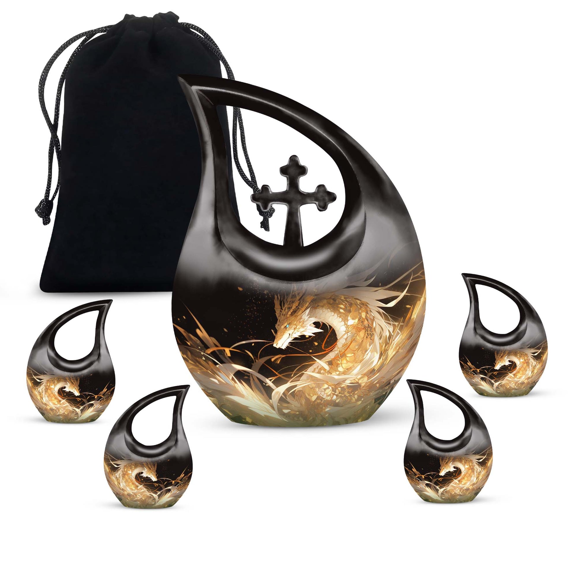 Dragon Urns For Ashes - Adult Burial Urns