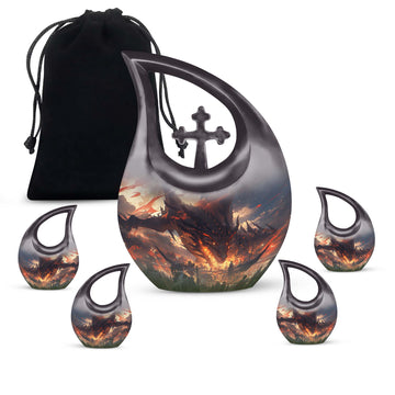 Large Urn With 4 Keepsake