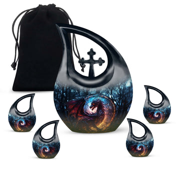 Large Urn With 4 Keepsake