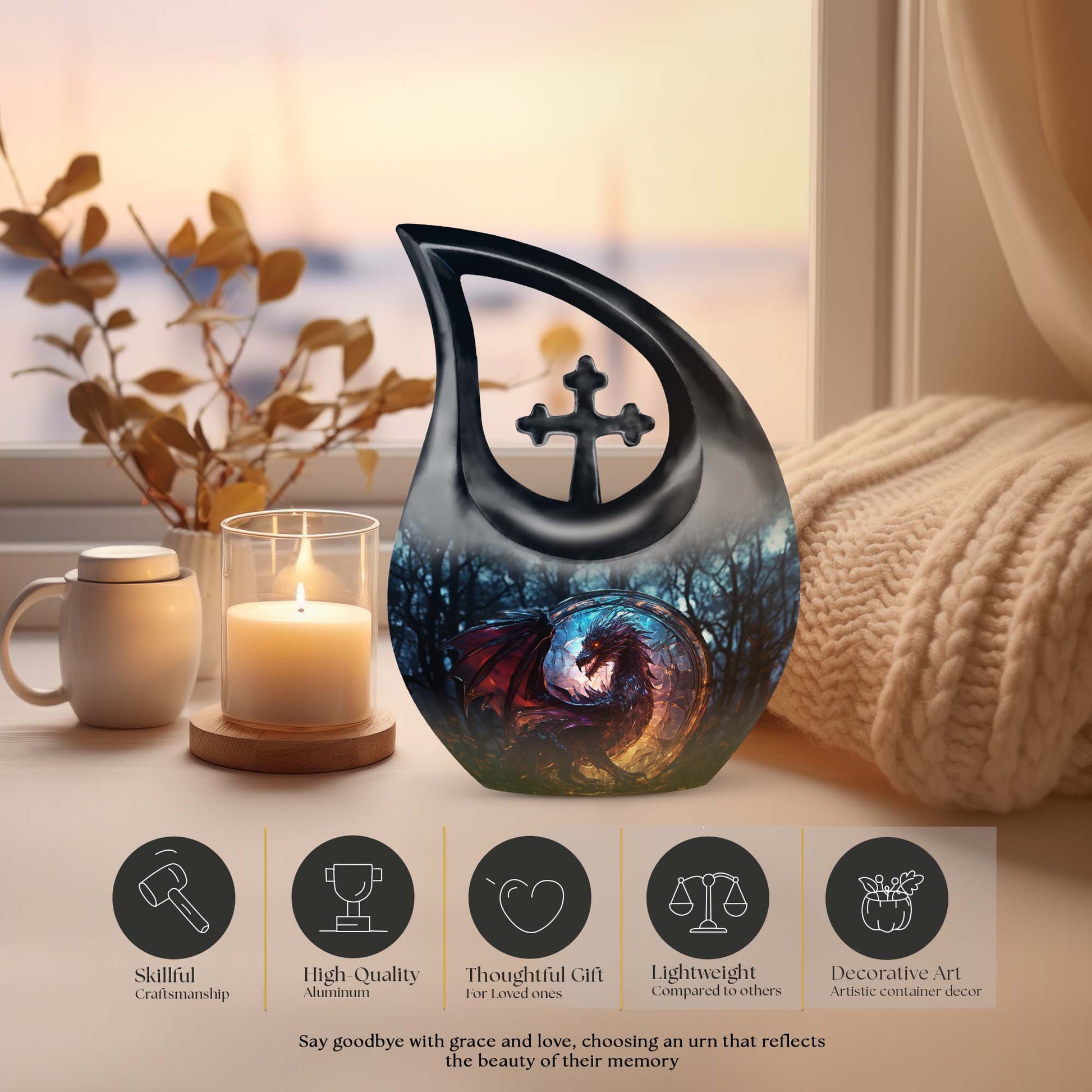 Dragon Urns For Ashes - Mini Cremation Urns For Human Ashes